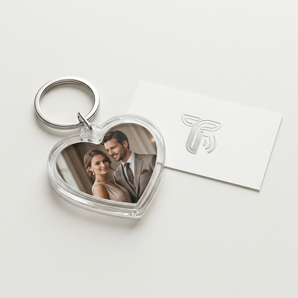 Heart keychain sample 1