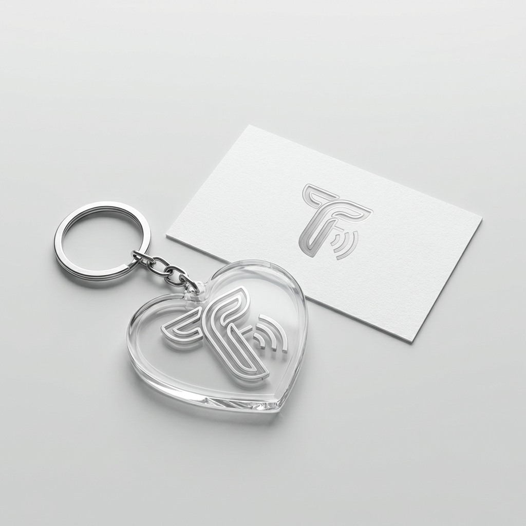 Heart keychain sample 2