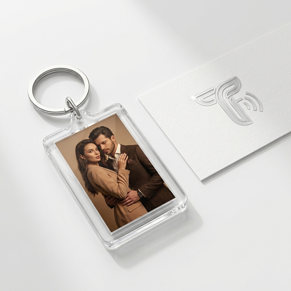 Rectangle keychain sample 1