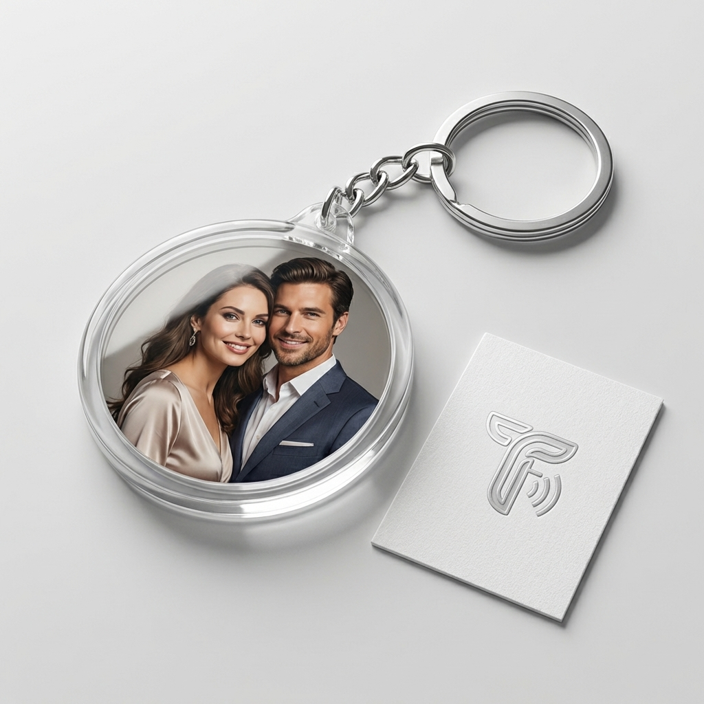 Round keychain sample 1