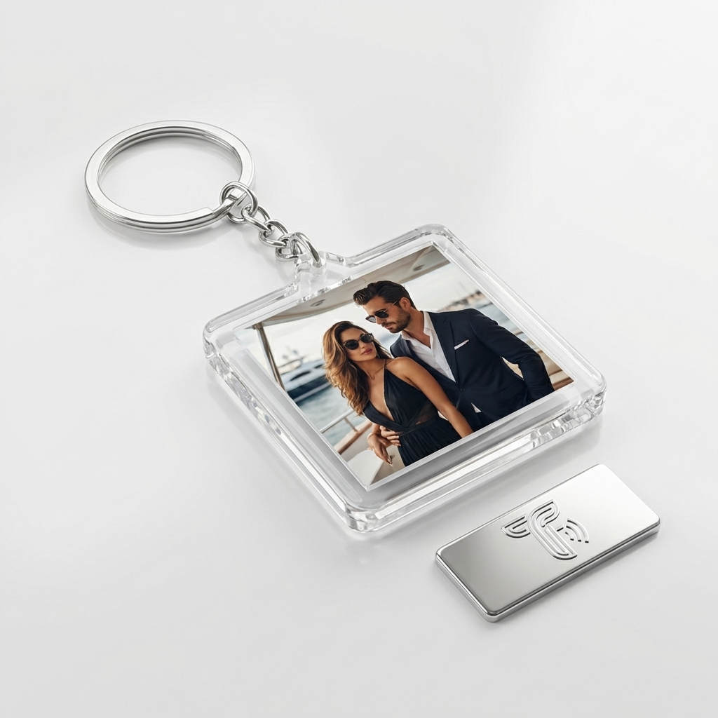 Square keychain sample 1